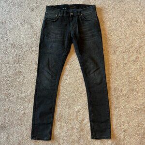Nudie Jeans Slim Straight Black Denim